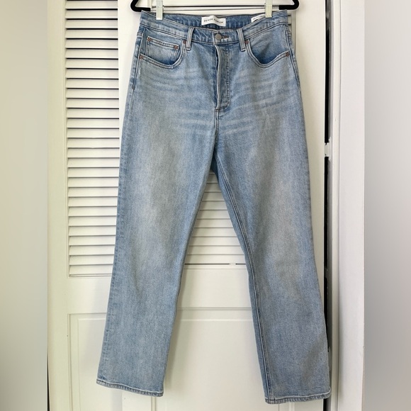 Denim Forum Aristzia The Arlo High Rise Straight Jean Ankle Light Wash | 30 x 28 - Picture 2 of 12